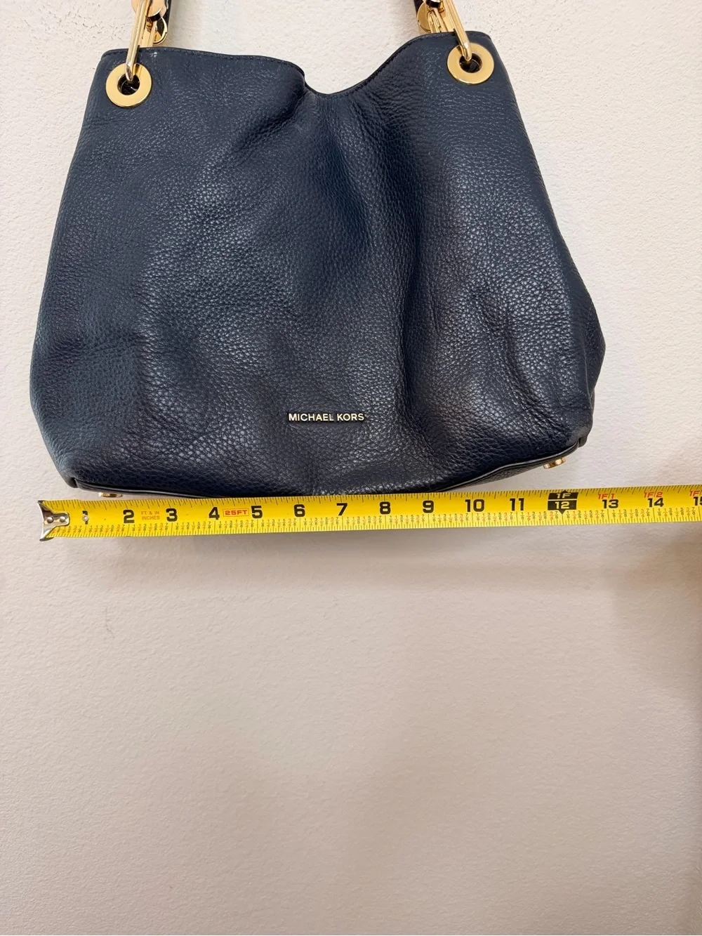 MICHAEL MICHAEL KORS | Kensington Navy Leather Tote Bag